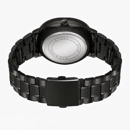 WATCHVERSE Black Spinning Car Wheels Gyro Men's Sport Watch